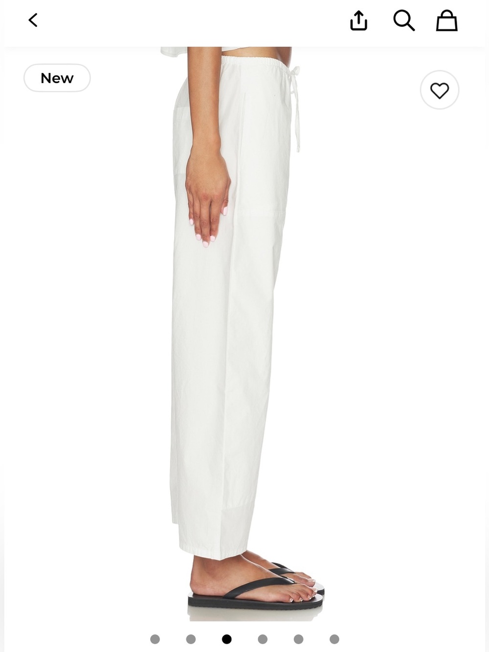 LESET Kyoto Carpenter Pant in Ice White - Picture 3 of 4